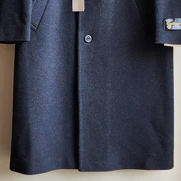 NWT di Silver/Simon & Sons Imported Cashmere Blend Dress Coat Size 40 Regular - Picture 6 of 16